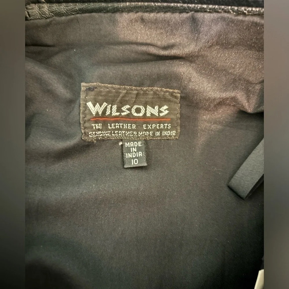 Wilsons Leather Black Faux Leather Straight Leg Trousers - Picture 4 of 11